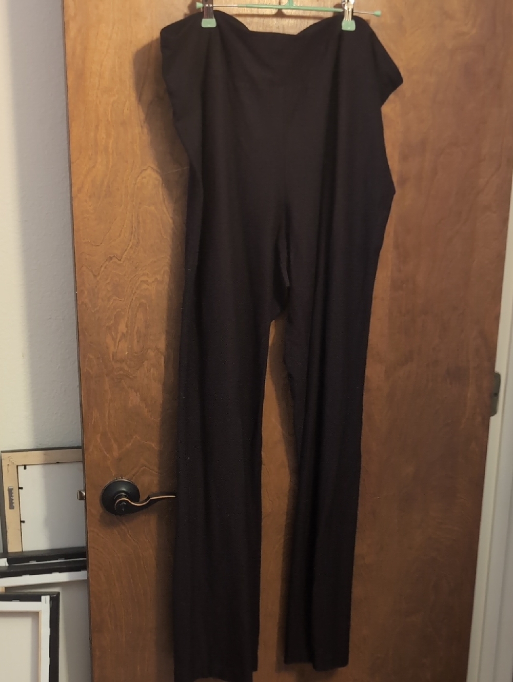 Eileen Fisher Brown Stretch High-Waist Straight-Leg Pants, Tall Size